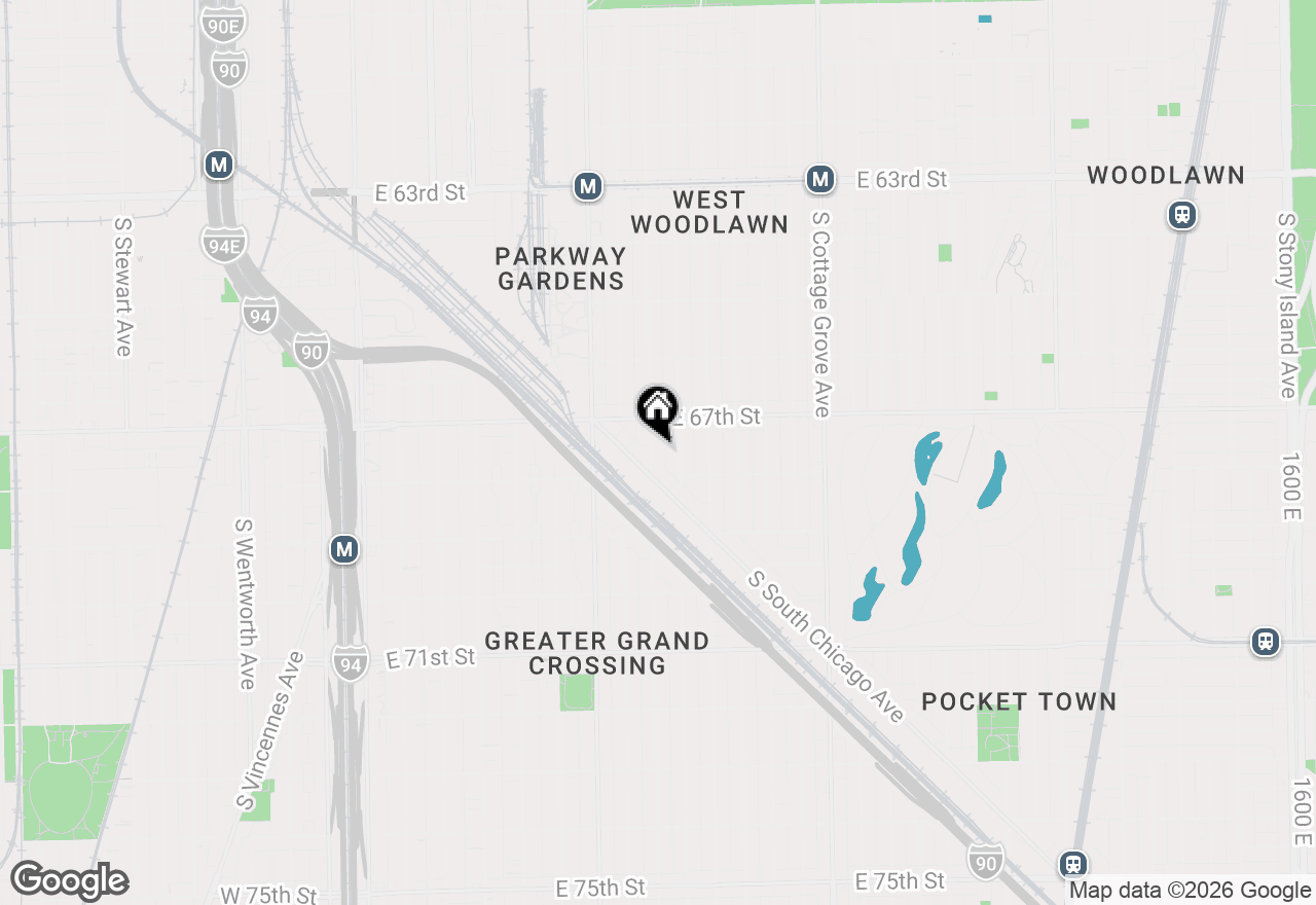 Map of 6735 S Eberhart Avenue, Chicago, IL 60637