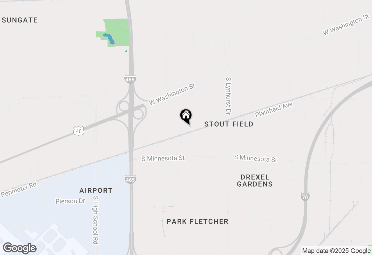 Map of 1414 Ingomar Street, Indianapolis, IN 46241