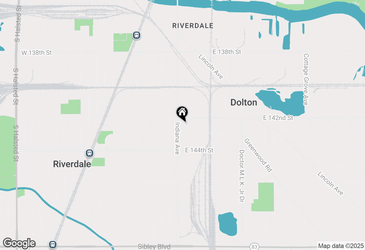 Map of 212 E 142nd Place, Dolton, IL 60419