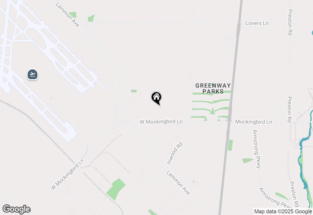 Map of 6607 Kenwell Street, Dallas, TX 75209