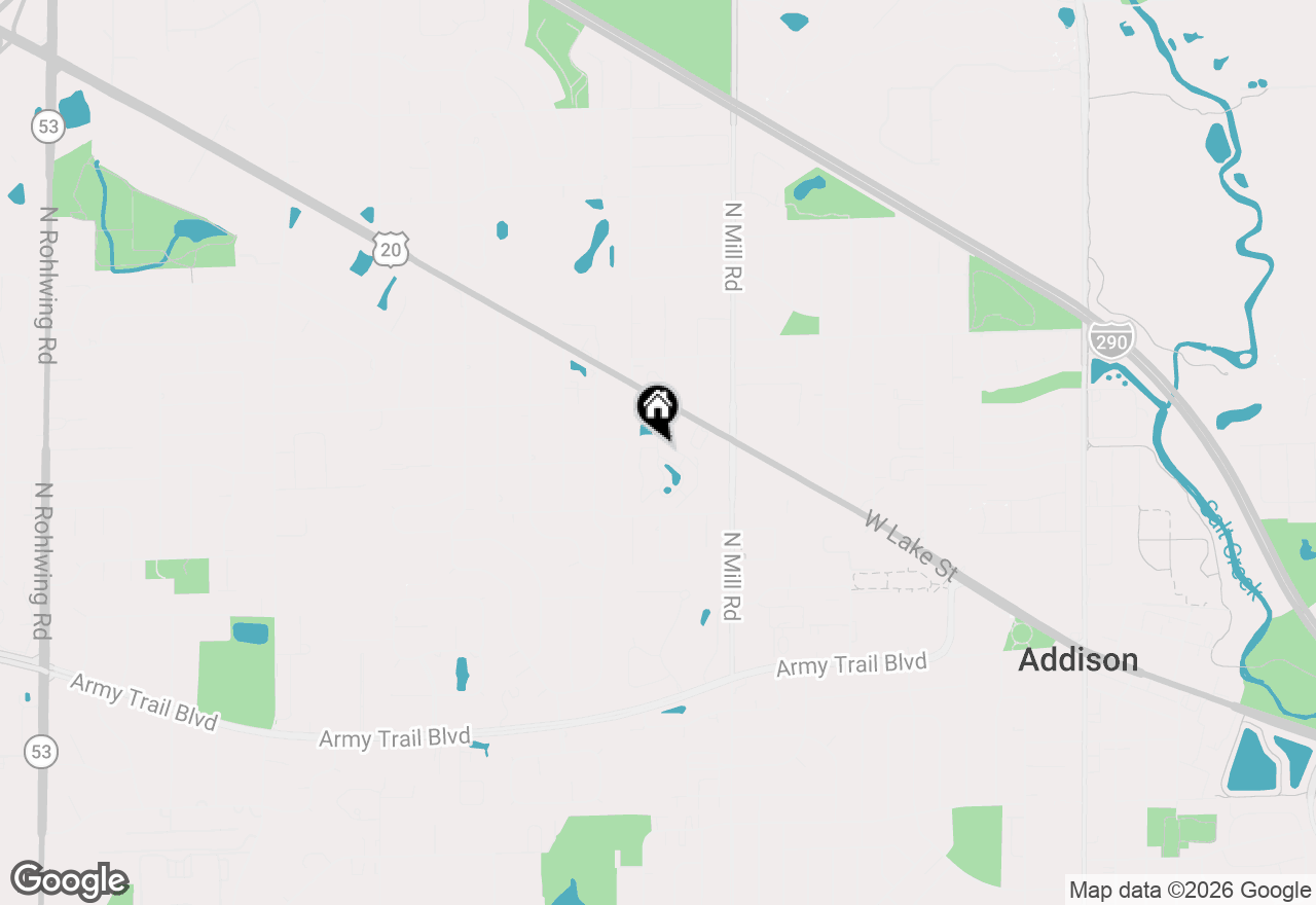 Map of 744 N Briar Hill Lane #5, Addison, IL 60101