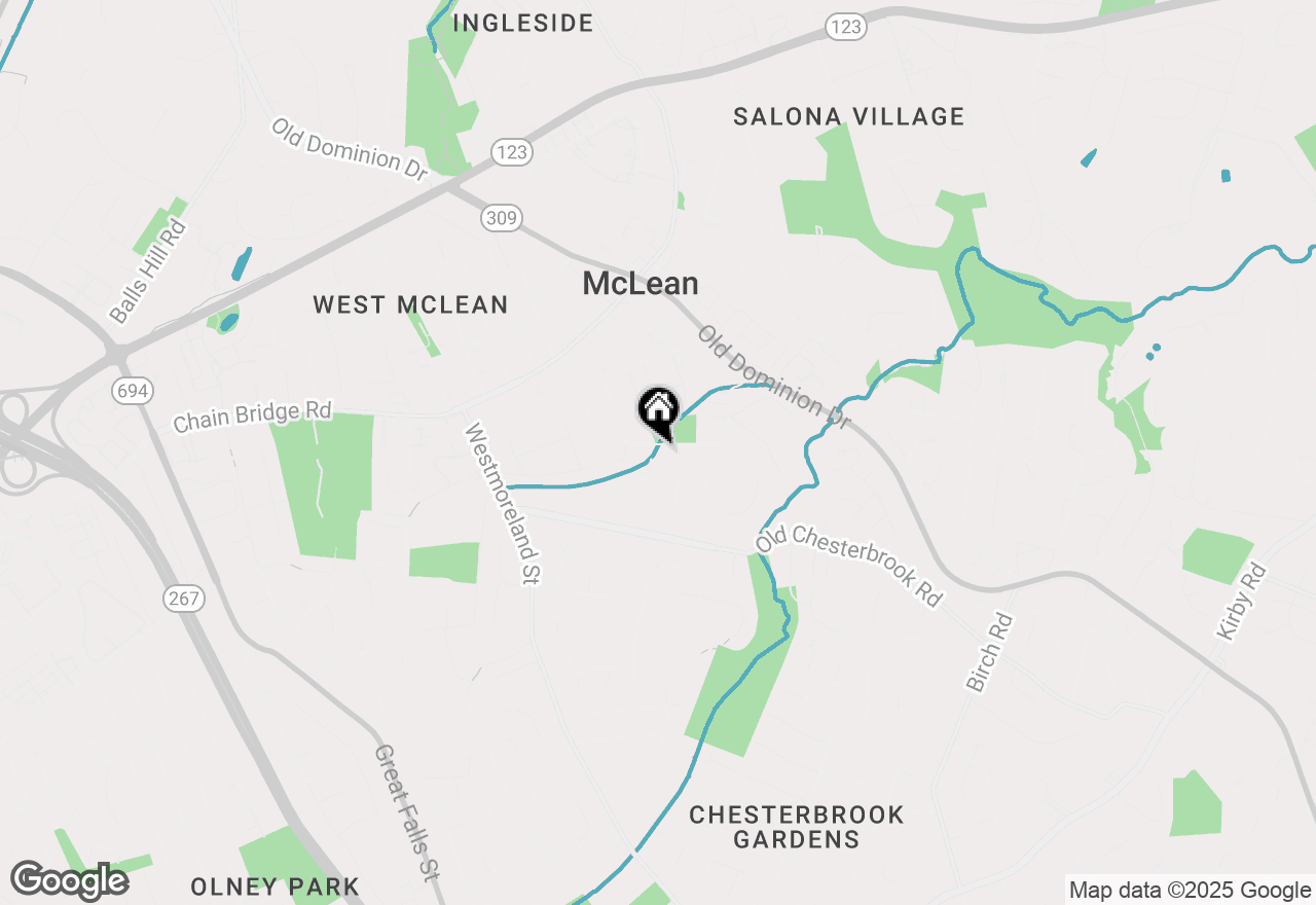Map of 6711 Tennyson Drive, Mclean, VA 22101