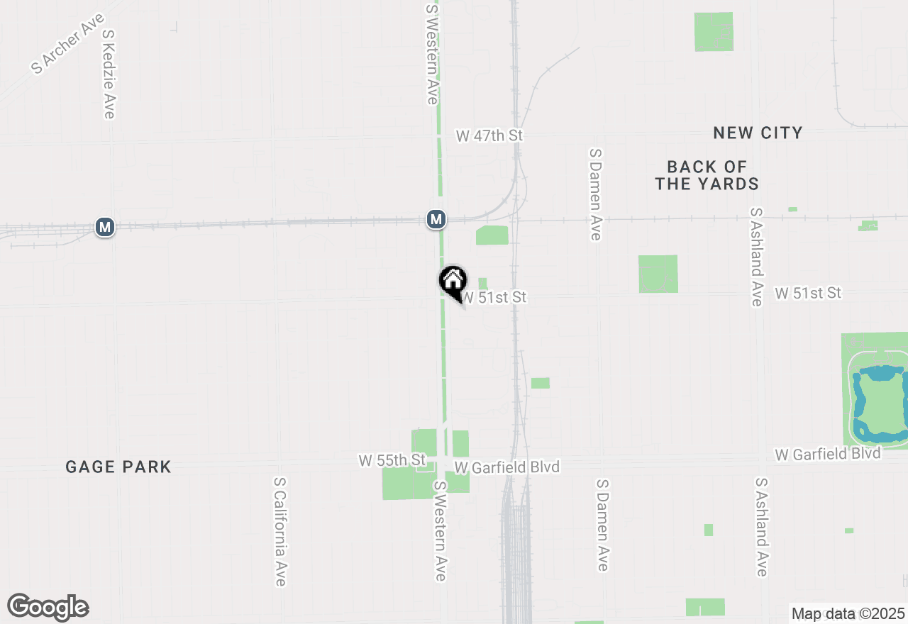 Map of 5115 S Western Boulevard #1C5, Chicago, IL 60609