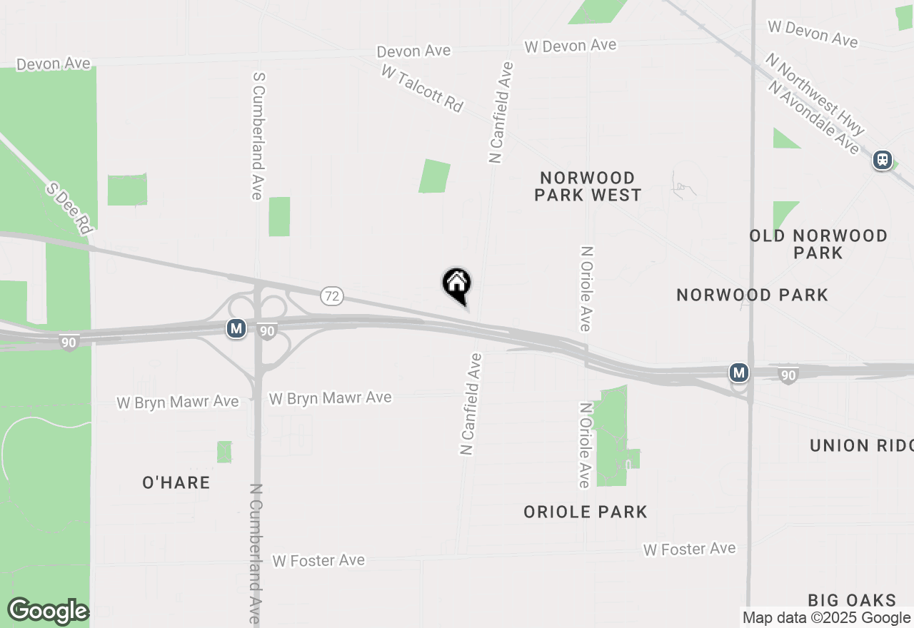 Map of 100 Higgins Road, Park Ridge, IL 60068