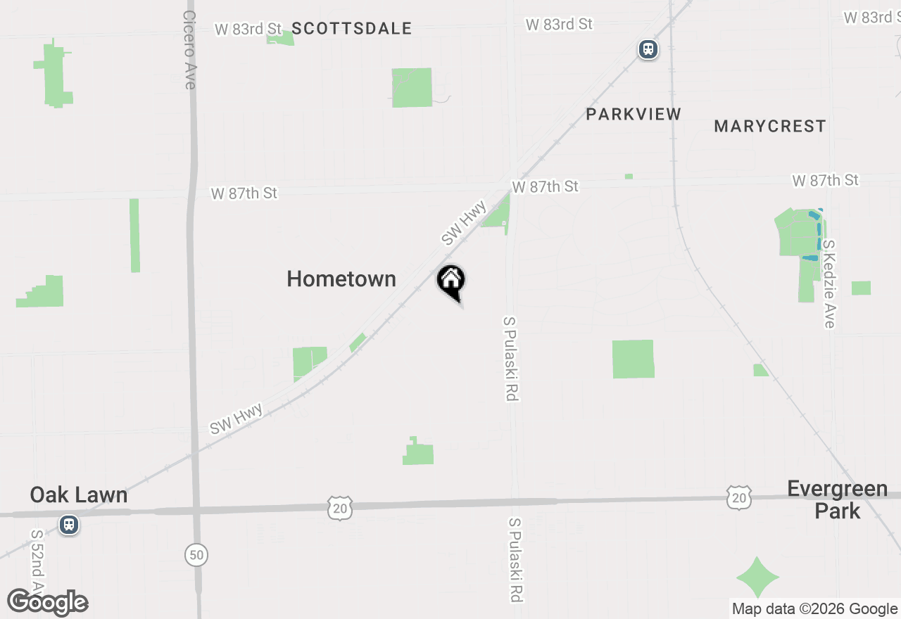 Map of 4128 W 90th Street, Hometown, IL 60456