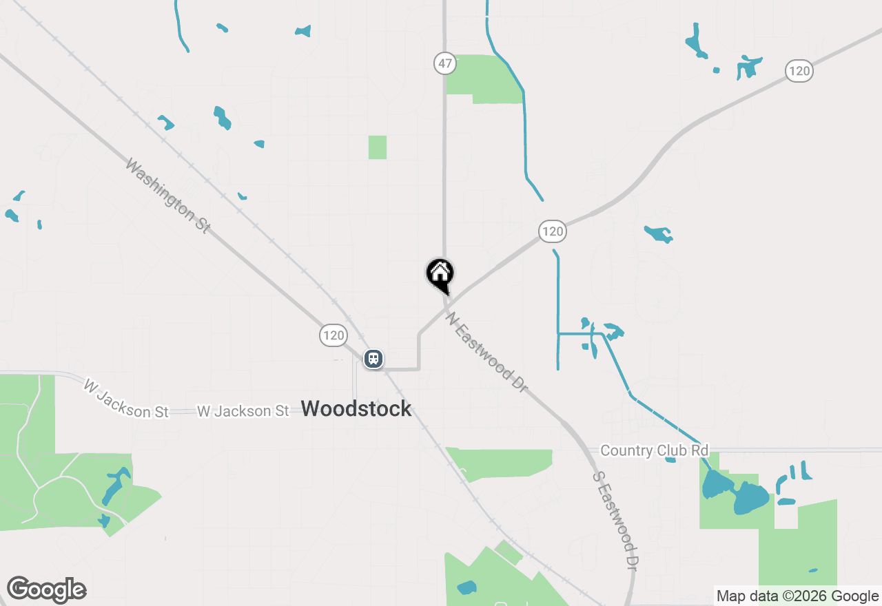 Map of 605 N Seminary Avenue, Woodstock, IL 60098