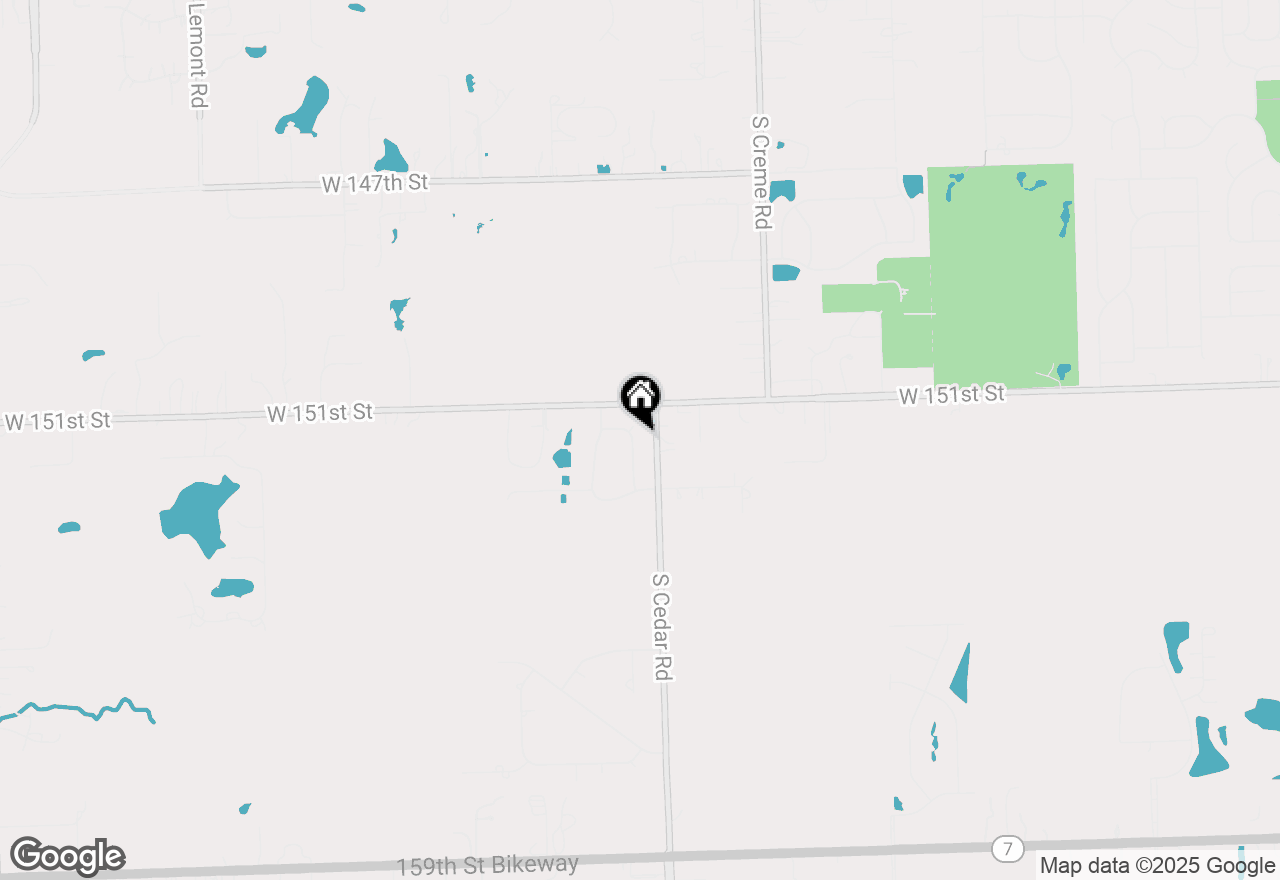 Map of 15165 S Ginger Lane, Homer Glen, IL 60491