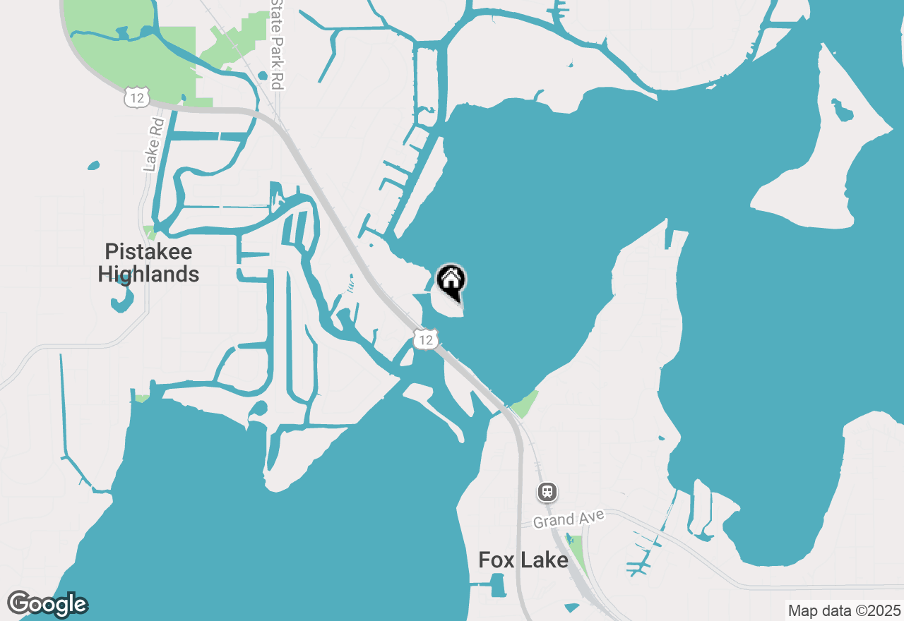 Map of 172 Riverside Island Drive, Fox Lake, IL 60020