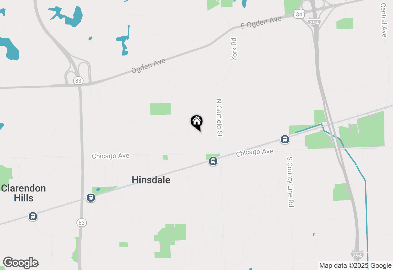 Map of 119 N Lincoln Avenue, Hinsdale, IL 60521