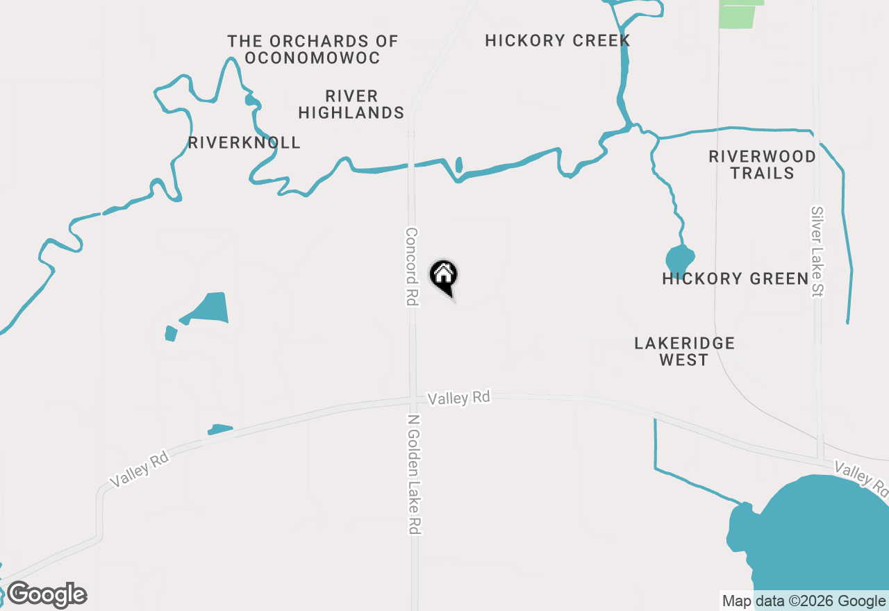 Map of 1061 Elderberry Rd, Oconomowoc, WI 53066