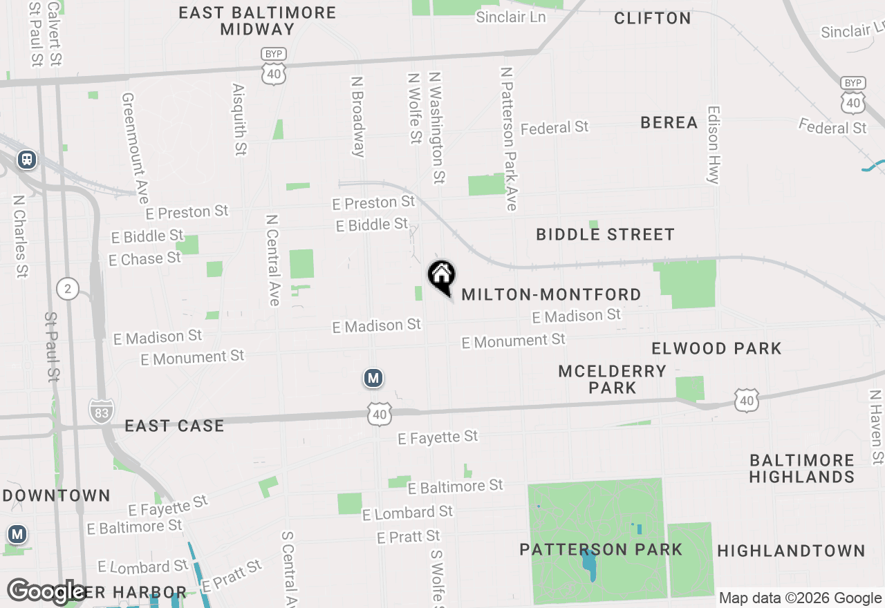 Map of 1923 Ashland Avenue #504, Baltimore, MD 21205