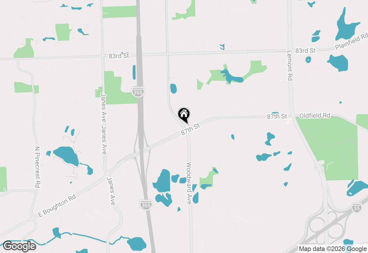 Map of 8505 Woodward Avenue #201, Woodridge, IL 60517