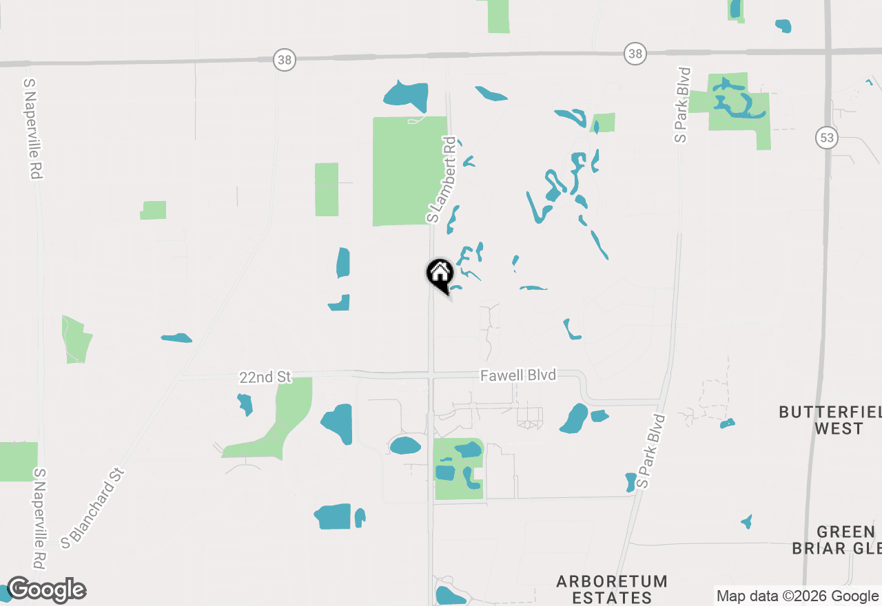 Map of 305 S Lambert Road, Glen Ellyn, IL 60137