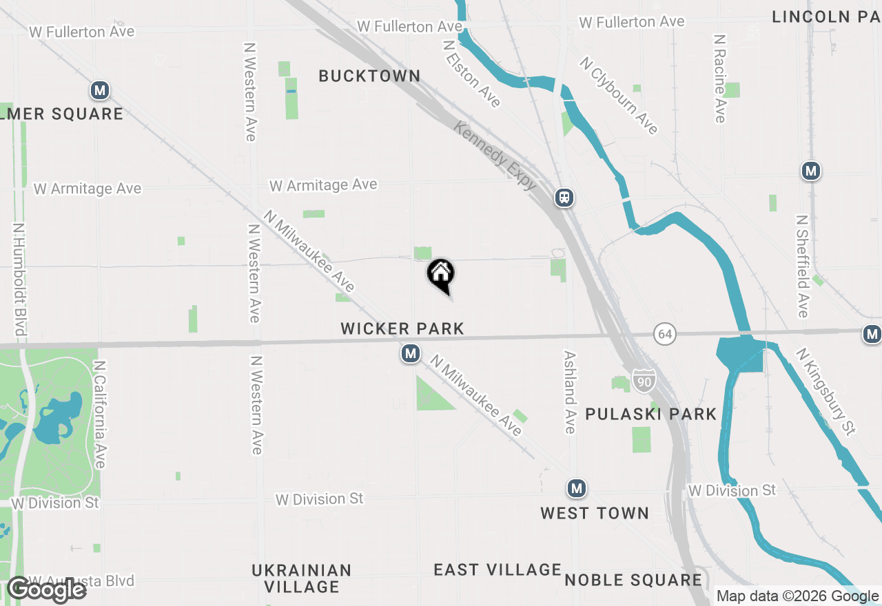 Map of 1915 W Wabansia Avenue, Chicago, IL 60622