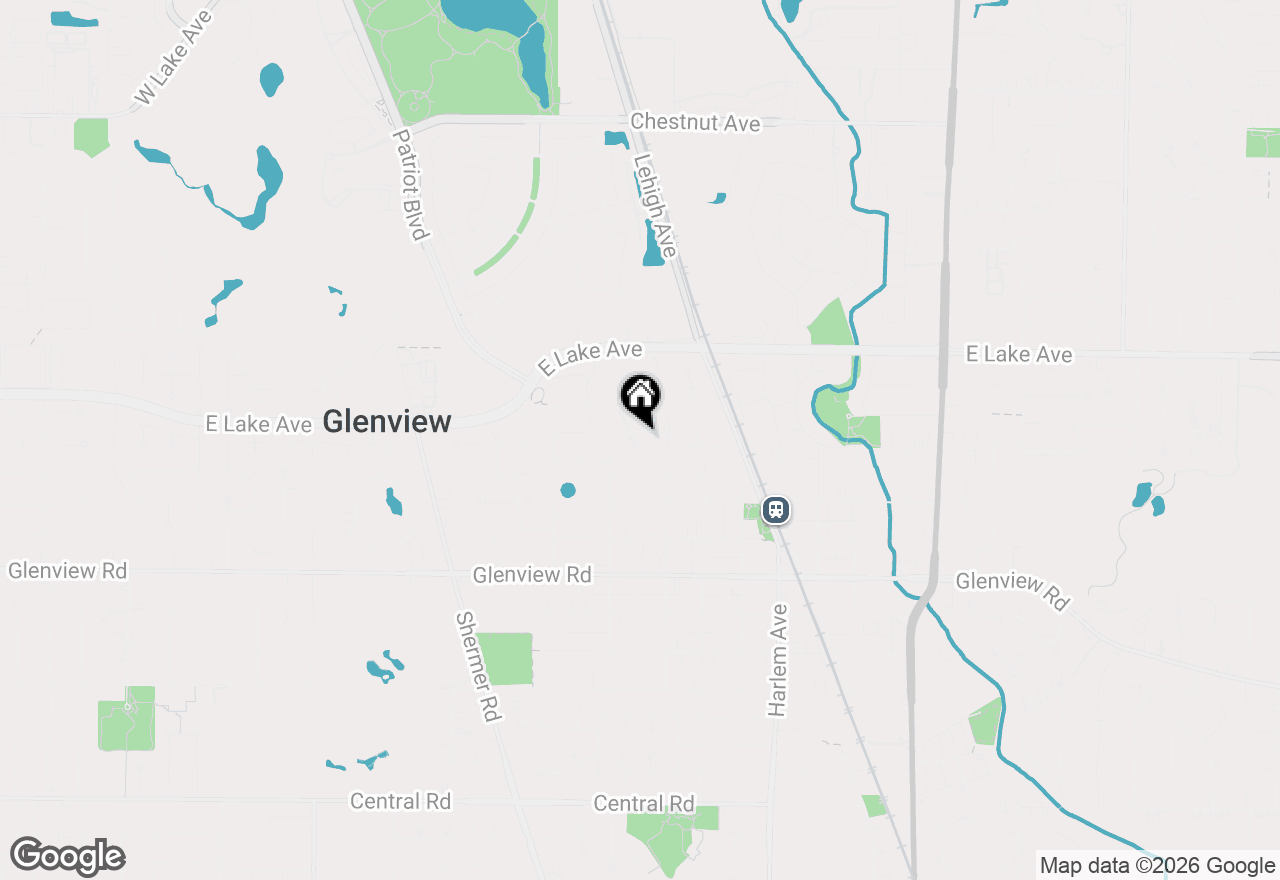 Map of 1229 Alvin Court, Glenview, IL 60025