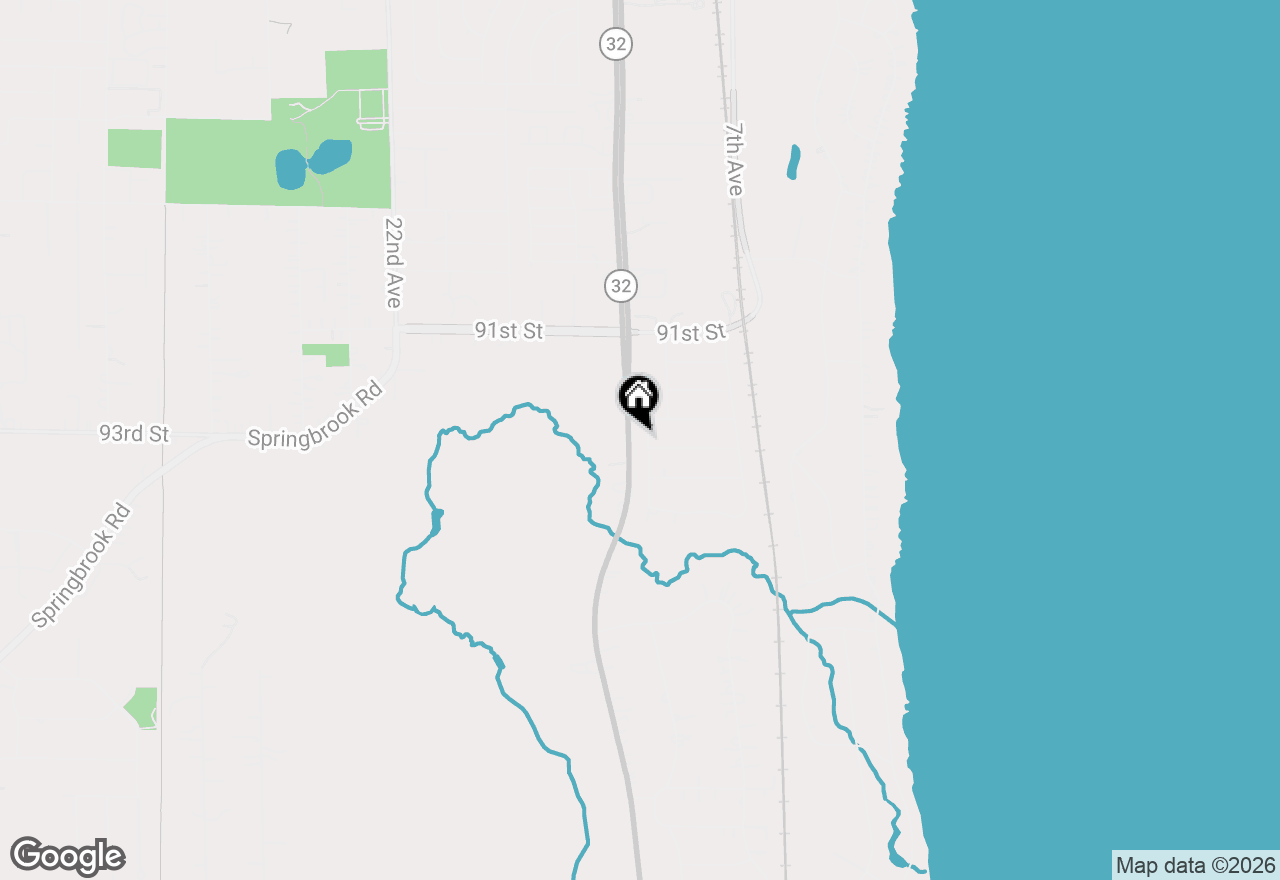 Map of 9272 11th Ave, Pleasant Prairie, WI 53158