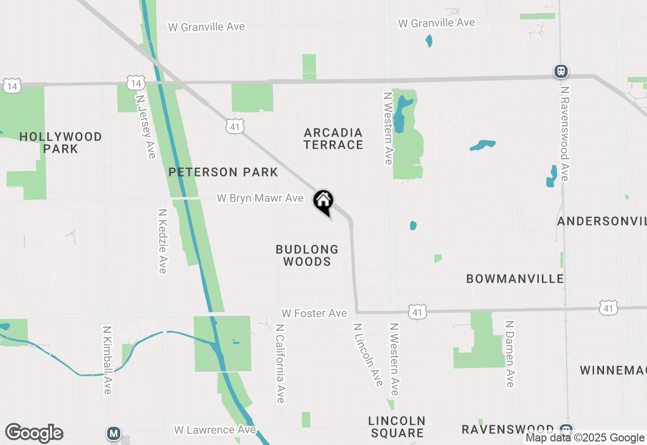 Map of 2620 W Catalpa Avenue #1A, Chicago, IL 60625