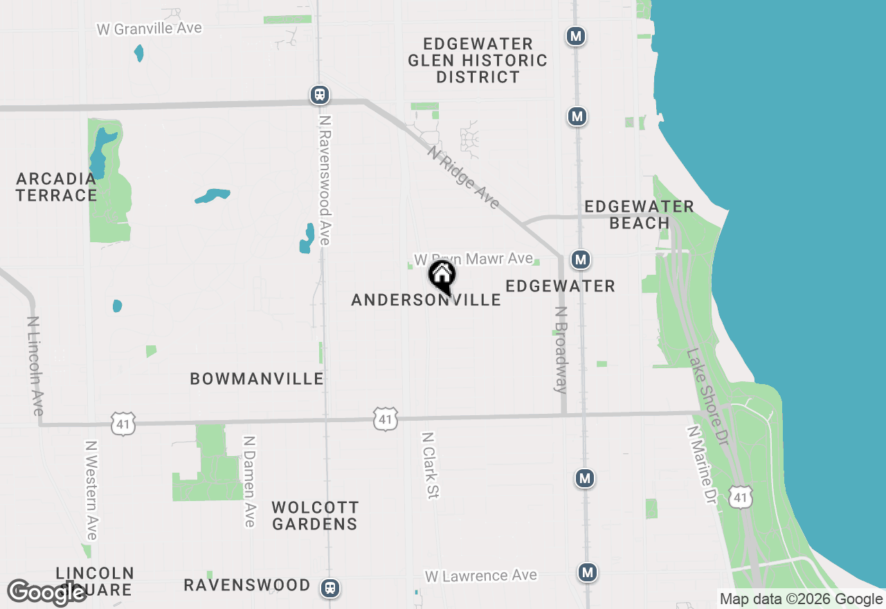 Map of 1467 W Catalpa Avenue #2W, Chicago, IL 60640