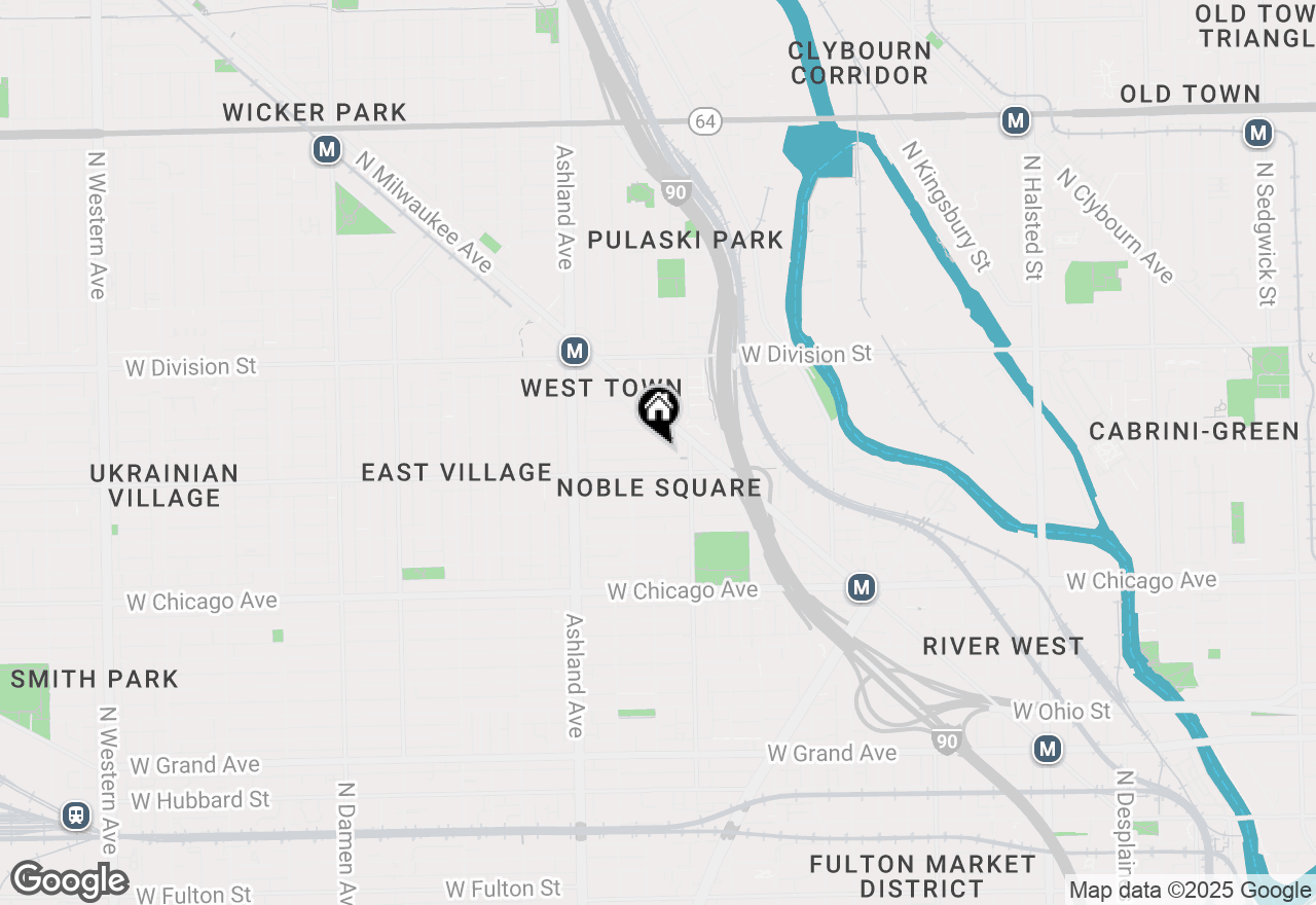 Map of 1433 W Cortez Street #1, Chicago, IL 60622