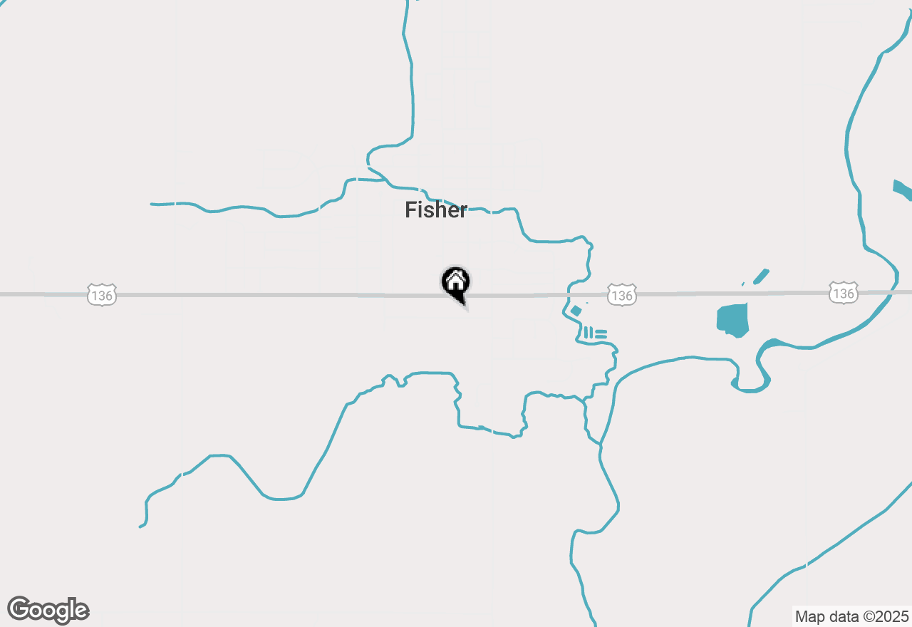 Map of 13 Green Street, Fisher, IL 61843