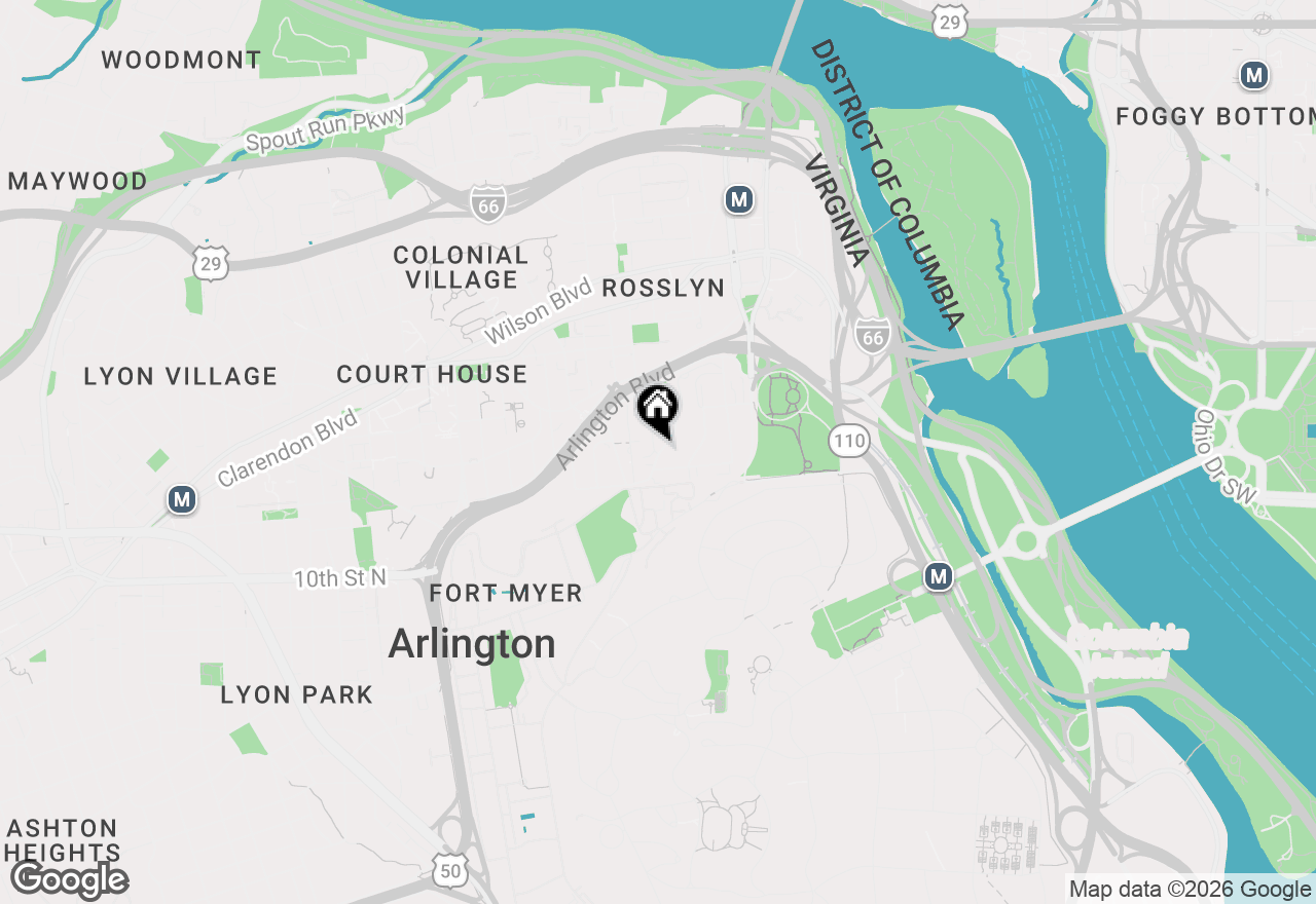 Map of 1311 N Ode Street #625, Arlington, VA 22209