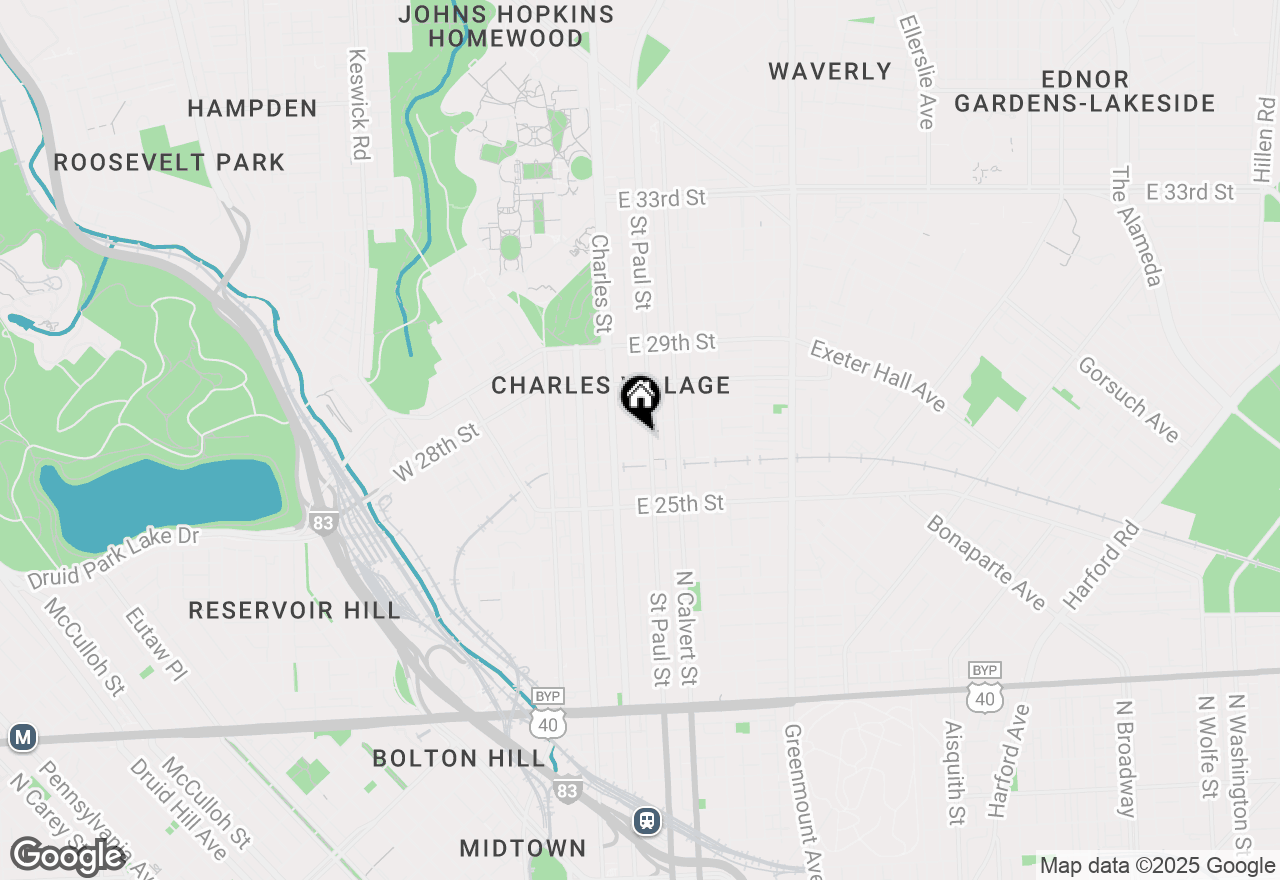 Map of 2620 Saint Paul Street, Baltimore, MD 21218