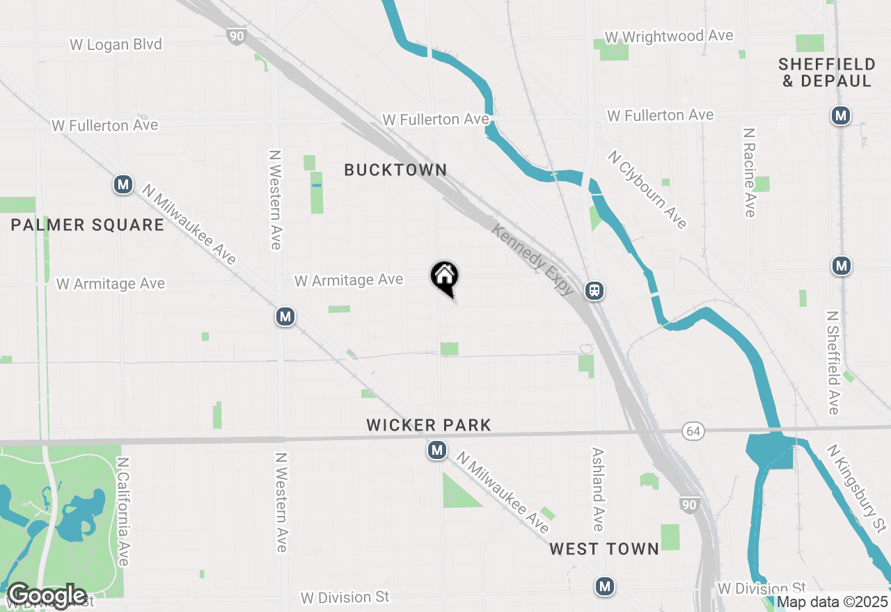 Map of 1915 N Damen Avenue #A, Chicago, IL 60647