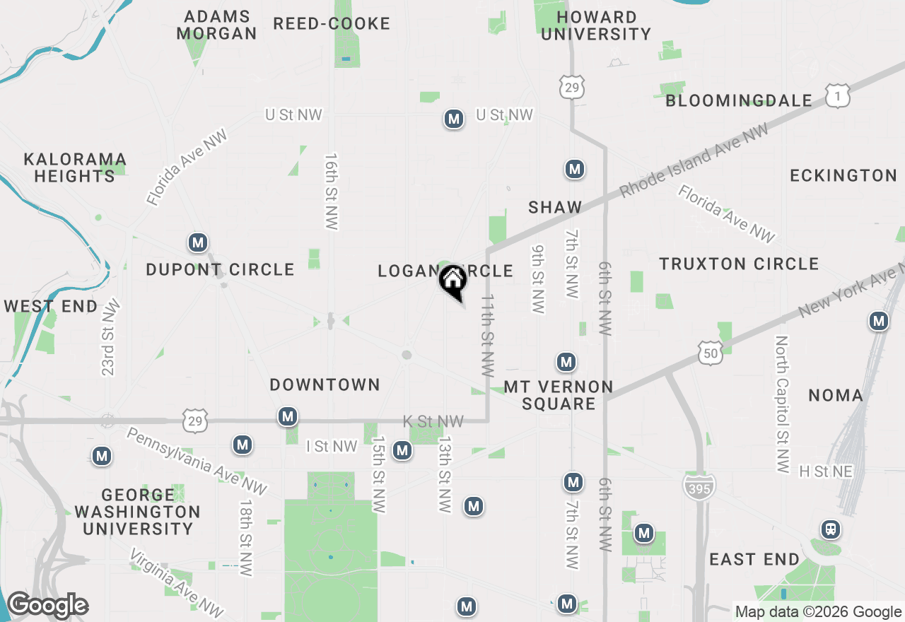 Map of 1311 13th Street Nw #502, Washington, DC 20005
