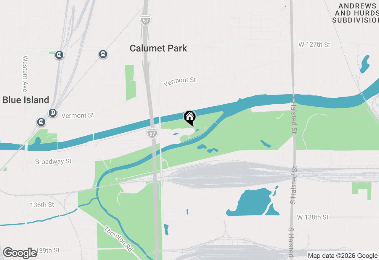 Map of 1405 Water Street, Blue Island, IL 60406