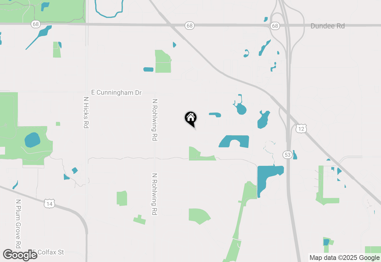 Map of 1006 E Cooper Drive, Palatine, IL 60074