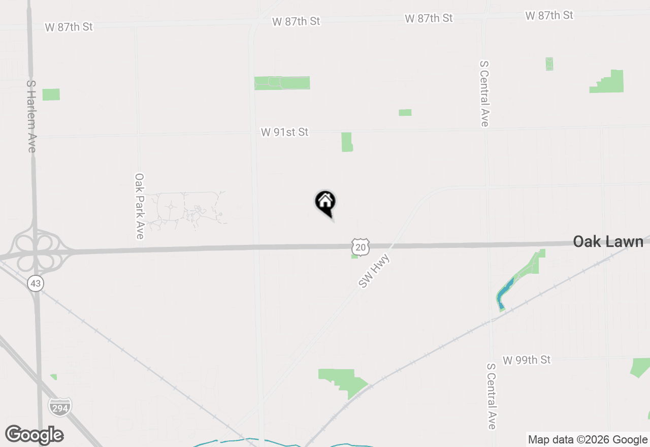 Map of 6135 W 94th Street #A3, Oak Lawn, IL 60453