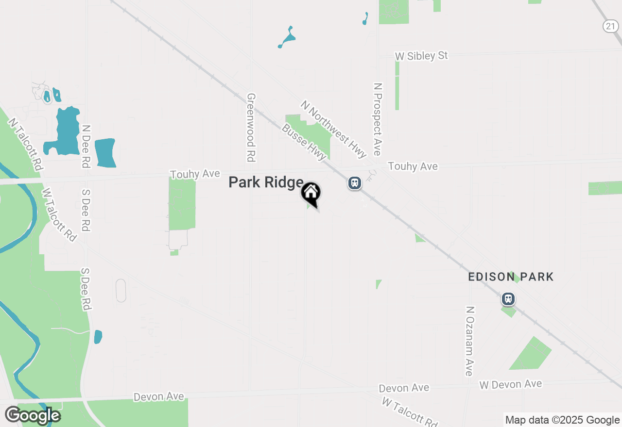 Map of 205 S Cumberland Avenue, Park Ridge, IL 60068