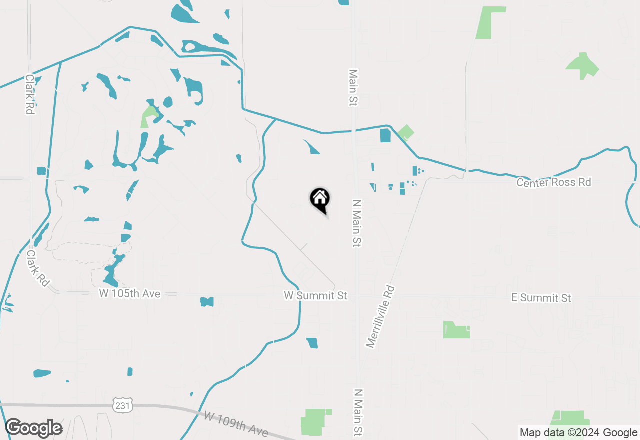 Map of 205 Oak Street, Crown Point, IN 46307