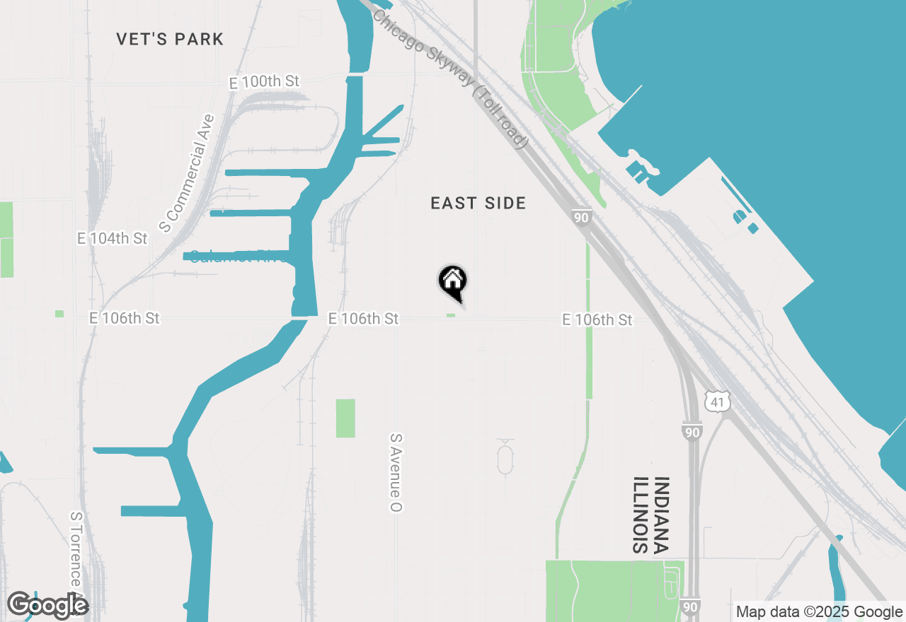 Map of 10548 S Avenue J, Chicago, IL 60617