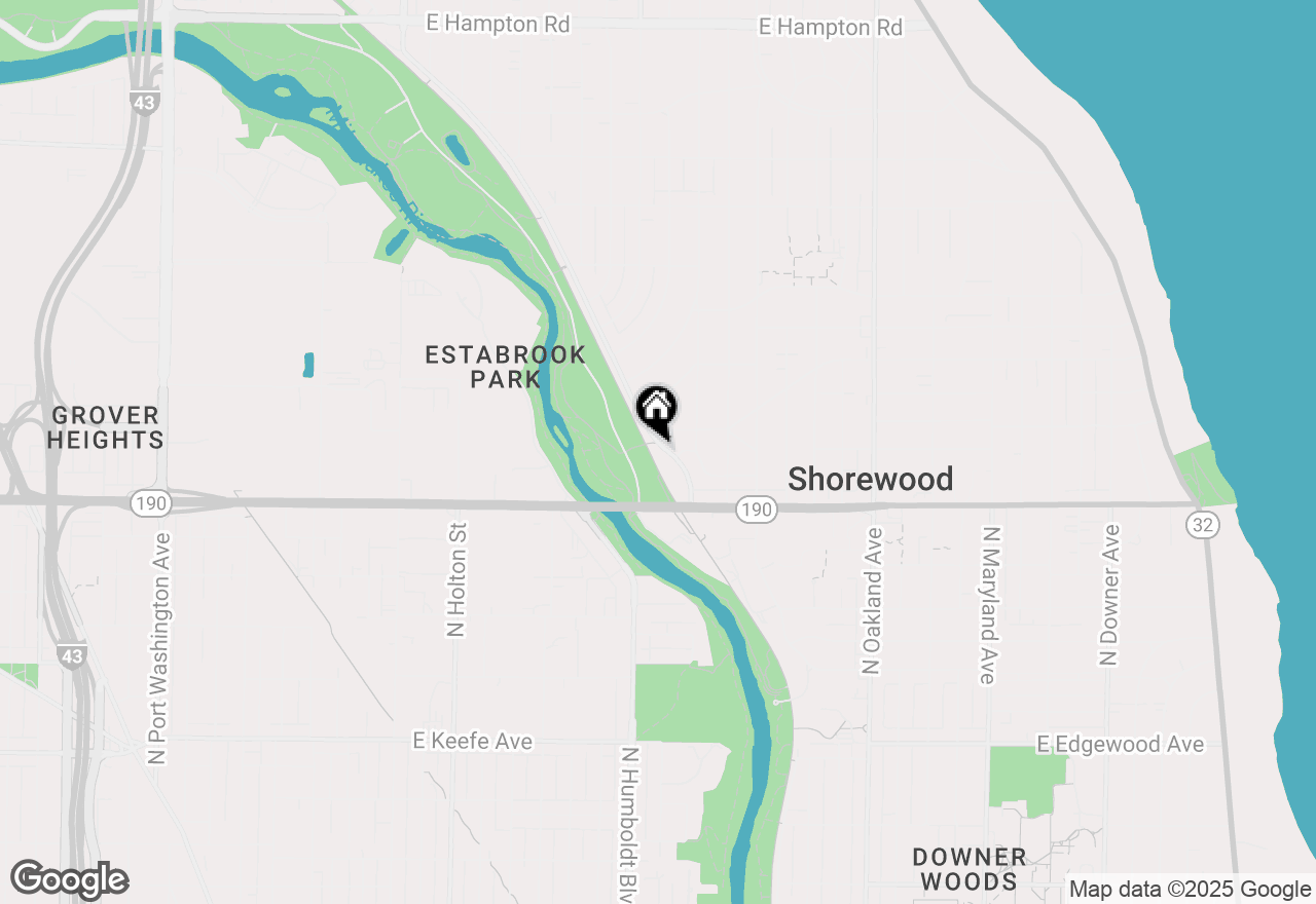 Map of 4121 N Wilson Dr, Shorewood, WI 53211