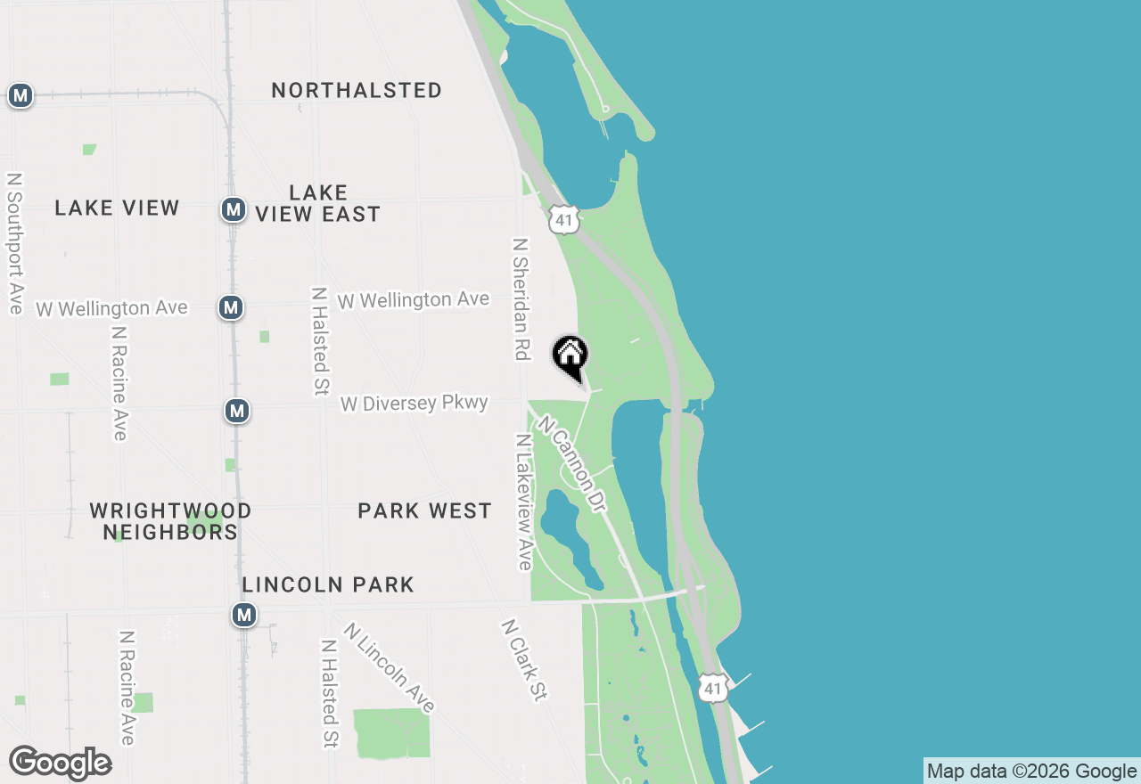 Map of 2800 N Lake Shore Drive #4117, Chicago, IL 60657