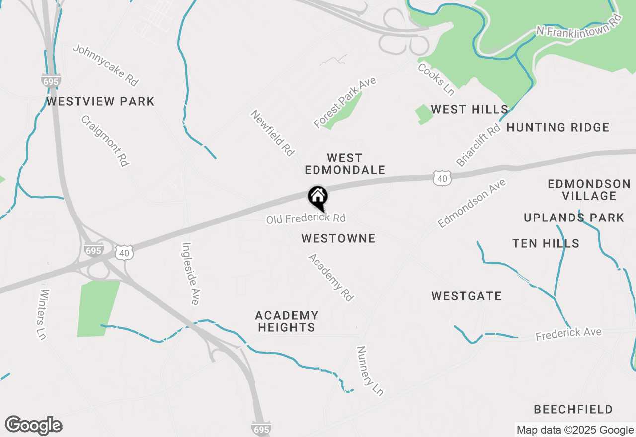 Map of 5417 Old Frederick Road, Baltimore, MD 21229