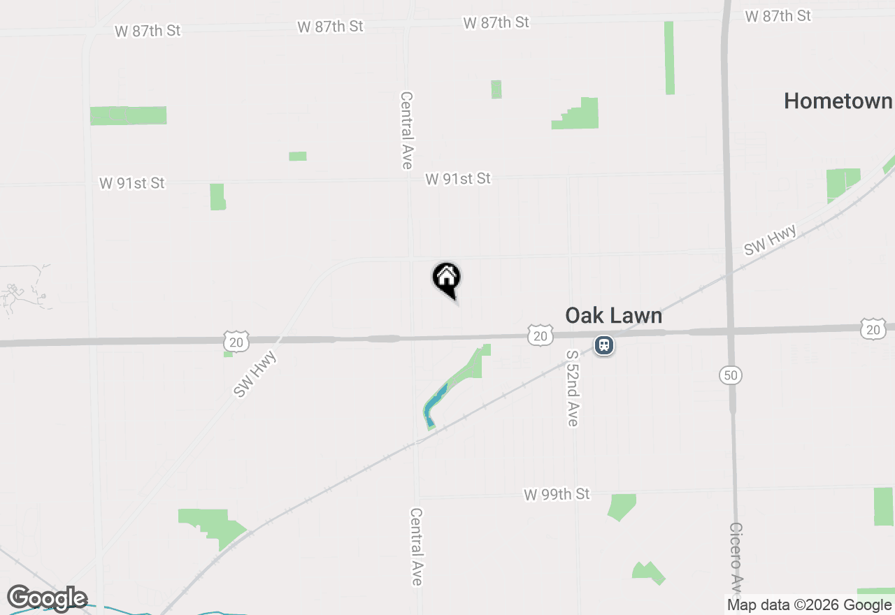 Map of 9408 S 55th Avenue, Oak Lawn, IL 60453