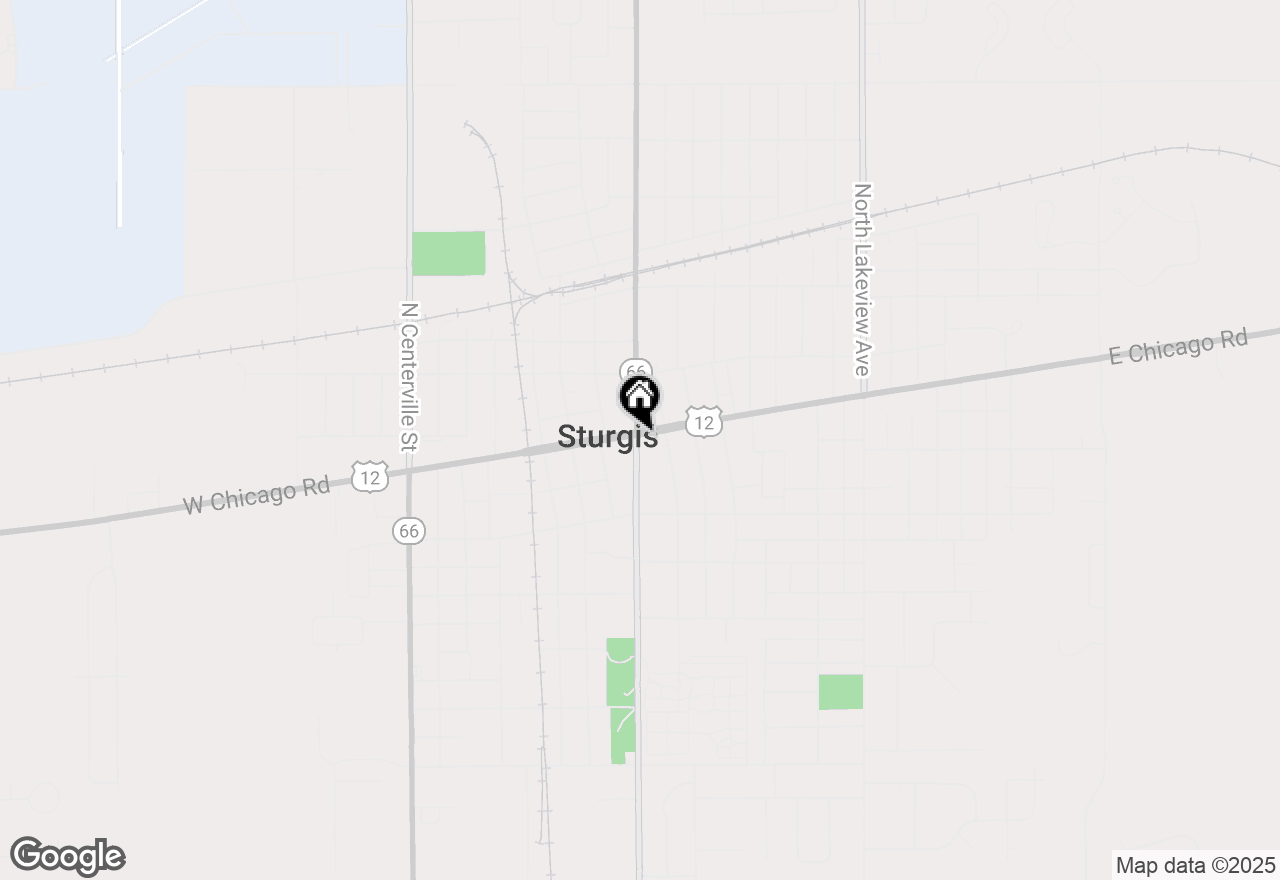 Map of 101 E Chicago Road, Sturgis, MI 49091