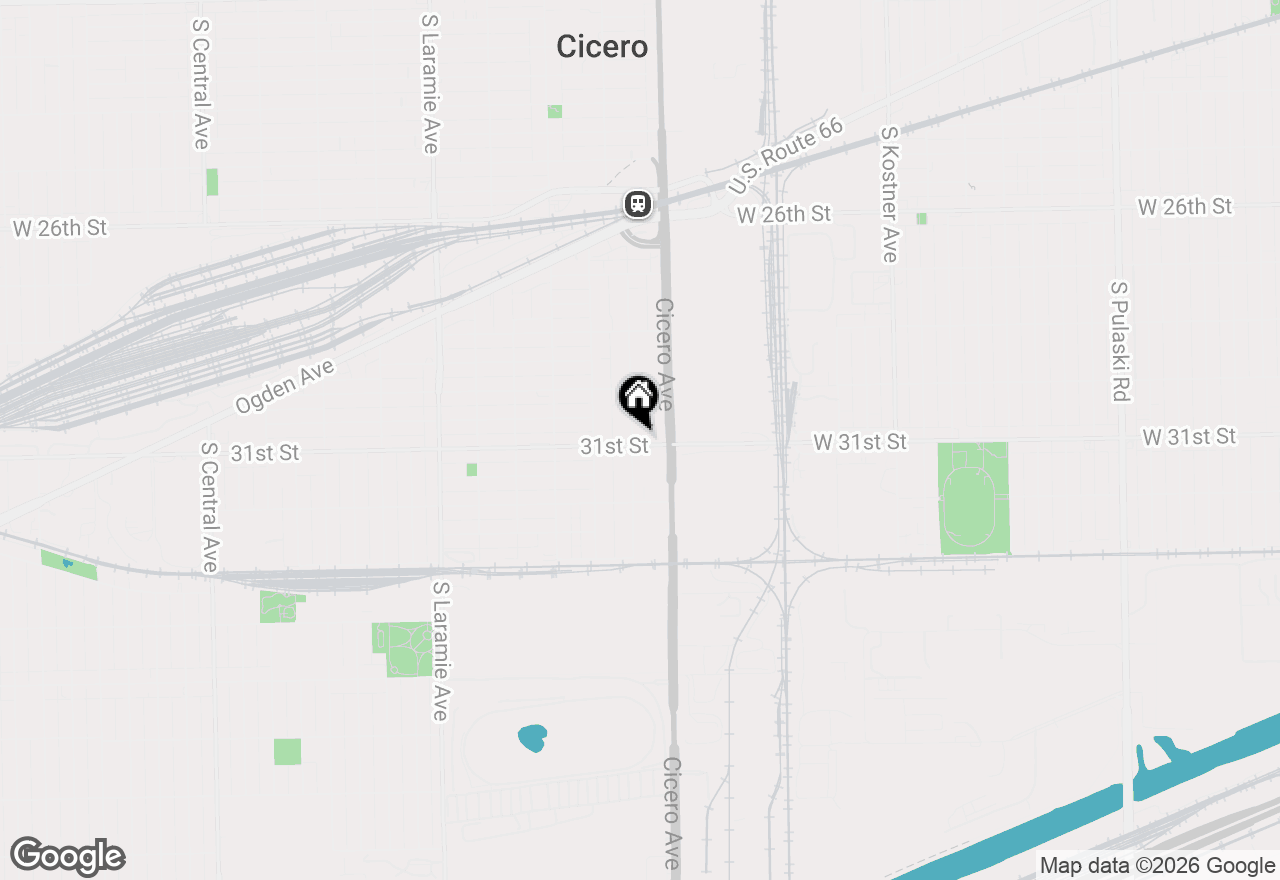 Map of 3045 S 48th Court, Cicero, IL 60804