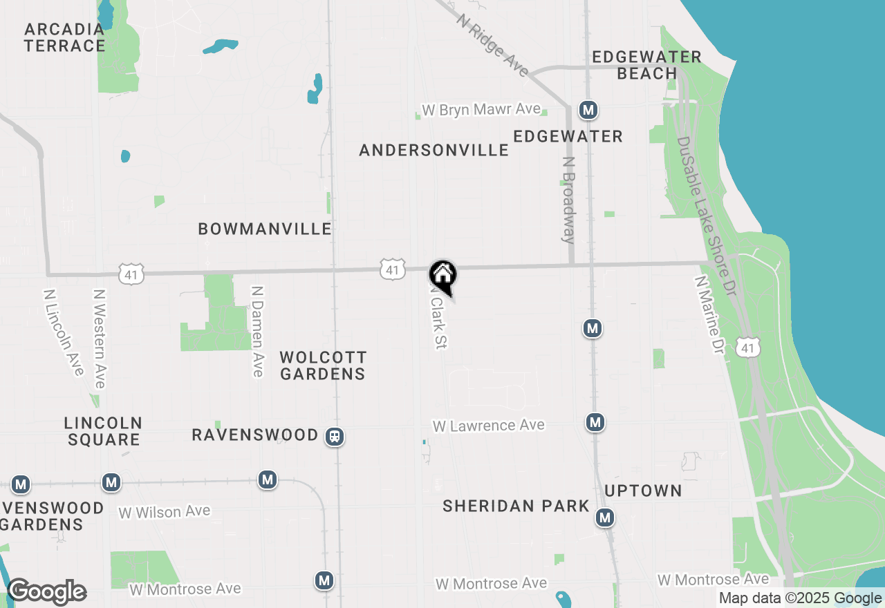 Map of 5103 N Clark Street #2, Chicago, IL 60640