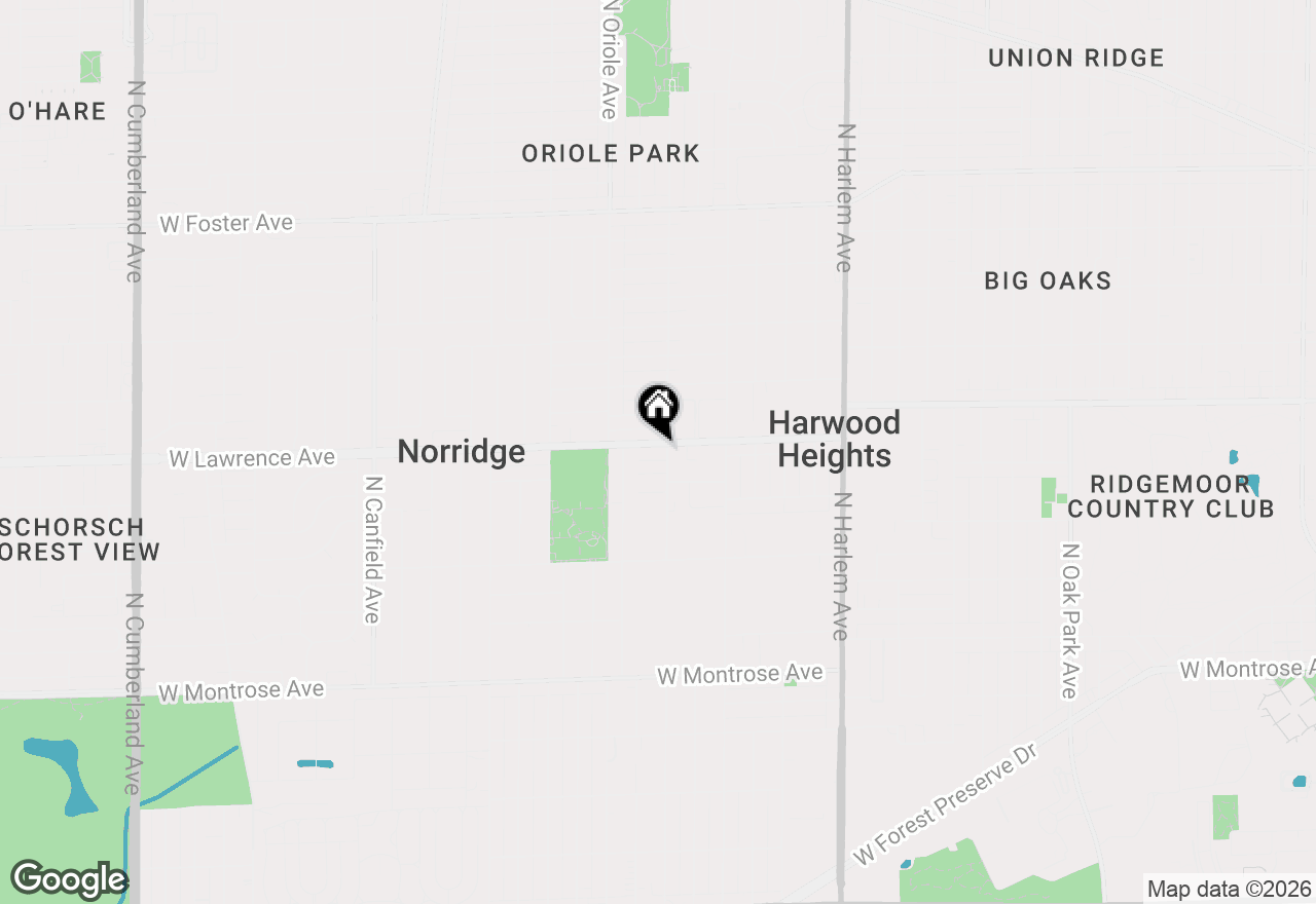Map of 4752 N Olcott Avenue #1A, Harwood Heights, IL 60706