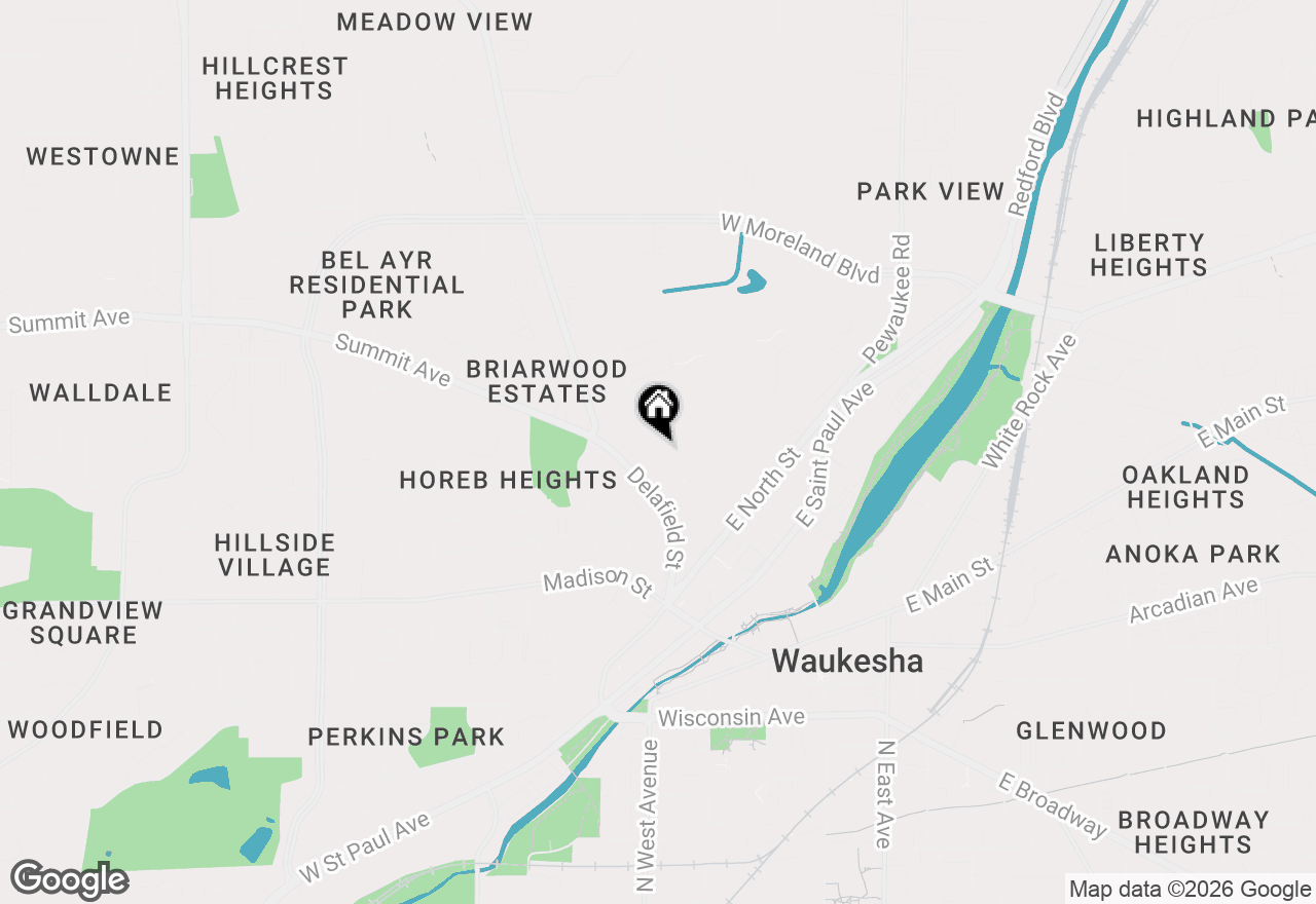 Map of 507 Nw Barstow St, Waukesha, WI 53188