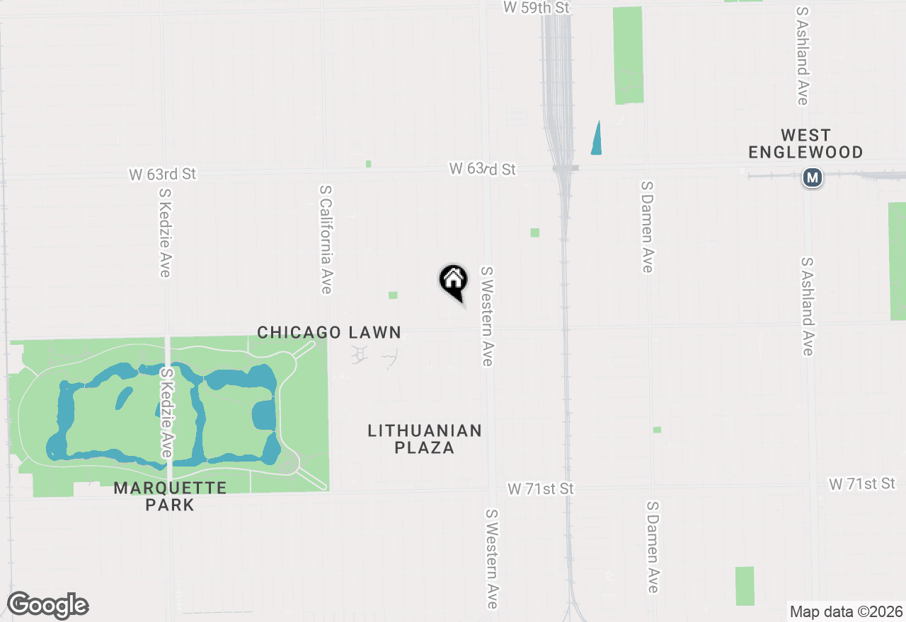 Map of 6633 S Campbell Avenue, Chicago, IL 60629