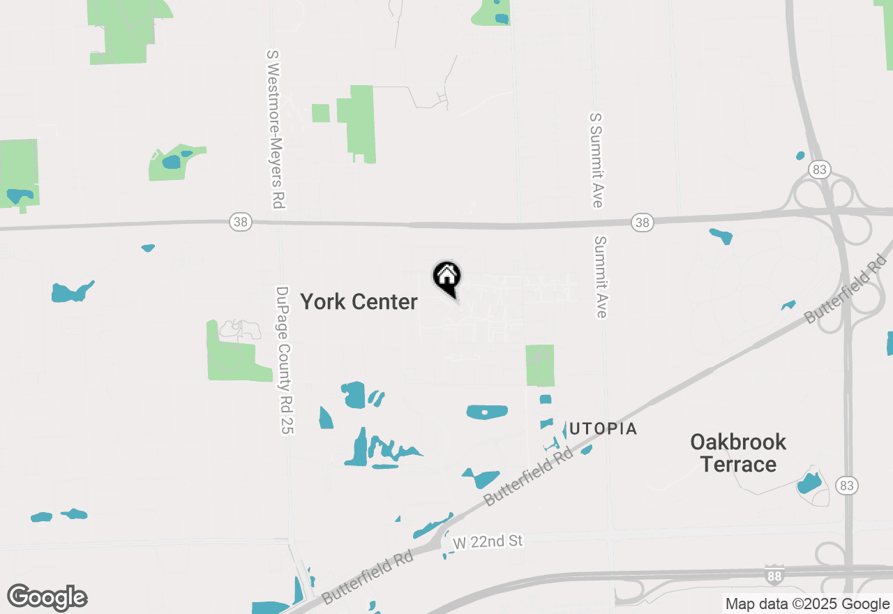 Map of 1S204 Danby Street, Villa Park, IL 60181