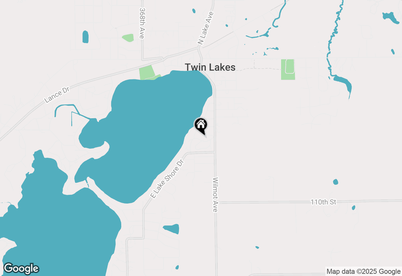 Map of 420 Valley Rd, Twin Lakes, WI 53181