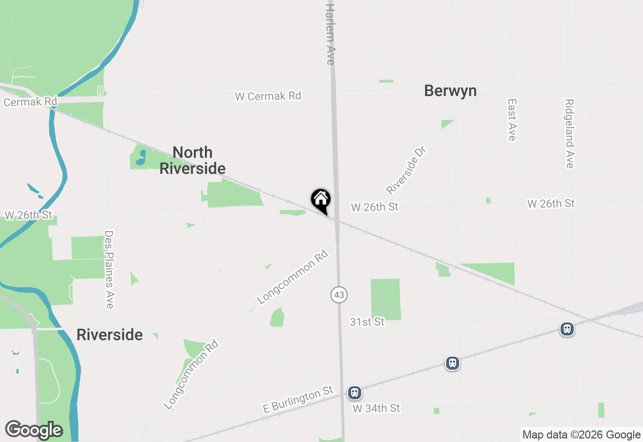 Map of 571 Byrd Road, Riverside, IL 60546