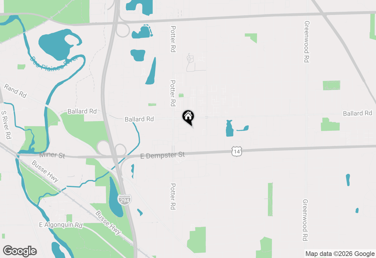 Map of 9331 Landings Lane #605, Des Plaines, IL 60016