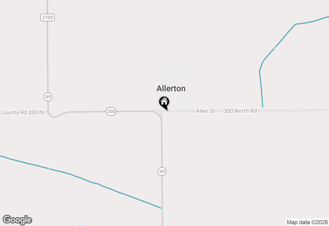 Map of 104 E Allen Street, Allerton, IL 61810