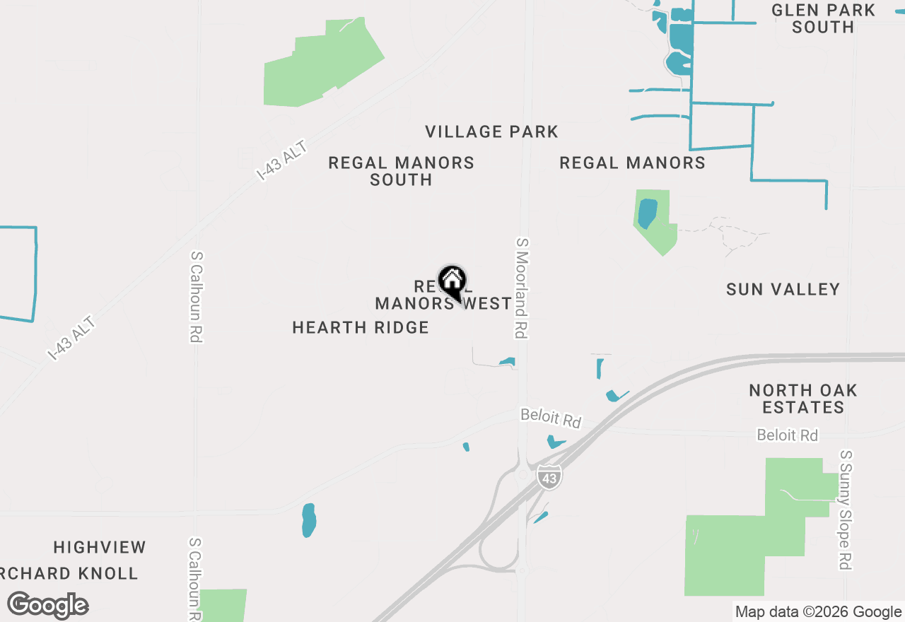Map of 4615 S Delphine Dr, New Berlin, WI 53151